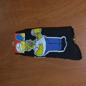 The Simpsons 2019 Twentieth Century Fox Homer Simpson Duff Beer Socks Size 6-12